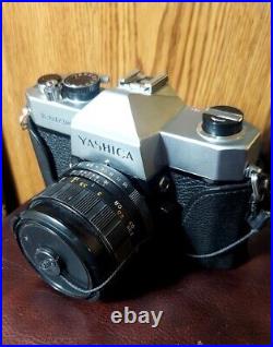 Vintage NM YASHICA TL-ELECTRO SLR CAMERA with YASHINON-DS 50mm LENS and Flash