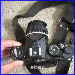 Vintage Nikon AP 35mm SLR Film Camera Black with Nikkor 50mm Lens SB-10 Flash Case Vintage Nikon AP 35mm SLR Film Camera Black with Nikkor 50mm Lens SB-10 Flash Case