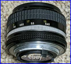 Vintage Nikon Body Nikkor Camera Lens 50mm f/1.4 MF Manual Focus Soligor Case