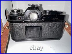 Vintage Nikon Camera Nikkor 50mm 12 Lens Japan Wooden Stand Lester A. Dine