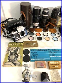 Vintage Nikon Cameras, Lenses, Filters, Parts, Light Meters & More! SLR. Look