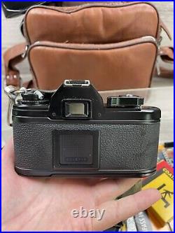 Vintage Nikon EM 35mm Camera Made In JAPAN Series E 50mm Lens + Filters & More