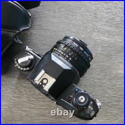 Vintage Nikon EM Black SLR Film Camera with Nikon Lens and Case