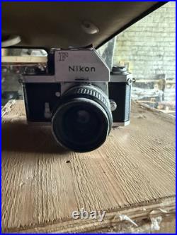 Vintage Nikon F 33mm Film Camera With Nikkor-S Auto 35mm f/2.8 Lens