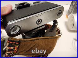 Vintage Nikon F 35mm Camera Lot With 50mm Lens + Extra Lens Flash, Case + More