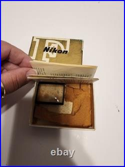 Vintage Nikon F 35mm Camera Lot With 50mm Lens + Extra Lens Flash, Case + More