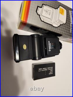 Vintage Nikon F 35mm Camera Lot With 50mm Lens + Extra Lens Flash, Case + More