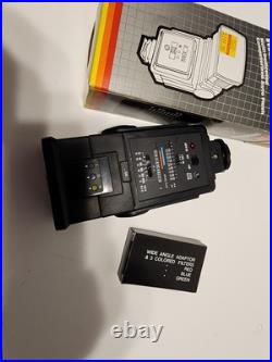 Vintage Nikon F 35mm Camera Lot With 50mm Lens + Extra Lens Flash, Case + More