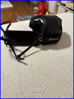 Vintage Nikon F 35mm Film Camera with Nikkor 50mm Lens + Case Working Shutter