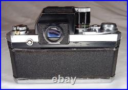 Vintage Nikon F Camera Photomic FTn Metering Prism Micro-Nikkor 55mm 12.8 Lens