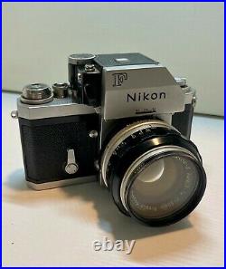 Vintage Nikon F Camera with Nippon Kogaku 50mm lens Mint
