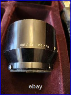 Vintage Nikon F Kit with 3 Lenses and light meter Mirror Stuck / Needs Service