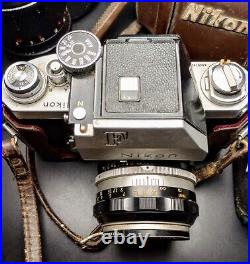 Vintage Nikon F SLR Camera With Accessories