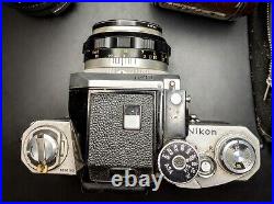 Vintage Nikon F SLR Camera With Accessories