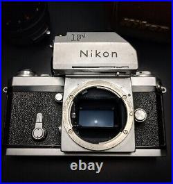 Vintage Nikon F SLR Camera With Accessories