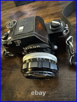 Vintage Nikon F camera with a NIKKOR-S Auto 11.2 f=55mm lens & Leather Case