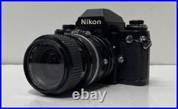 Vintage Nikon F3 35mm SLR Film Camera with 35-70mm Lens & 2X Teleconverter