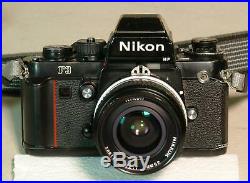 Vintage Nikon F3 35mm SLR Film Camera with Nikkor 35mm f/2.8 Lens