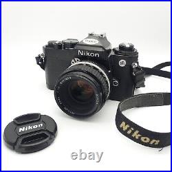 Vintage Nikon FE 35mm SLR Camera + Nikkor 50mm f1.8 AI-S Lens READ