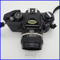 Vintage Nikon FE 35mm SLR Camera + Nikkor 50mm f1.8 AI-S Lens READ