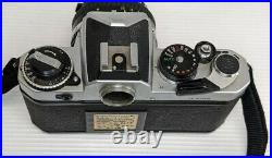 Vintage Nikon FE Camera, With Vivitar Nikon E series 50 mm Lens, Untested As-is