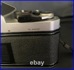 Vintage Nikon FE Manual 35 MM Film Camera 2 Lens 2 Flash & Cloth Case
