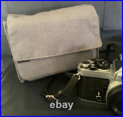 Vintage Nikon FE Manual 35 MM Film Camera 2 Lens 2 Flash & Cloth Case