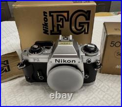 Vintage Nikon FG Black 35mm Film Camera With 50mm f1.8 Series-E Lens