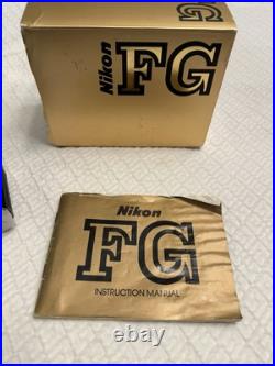 Vintage Nikon FG Black 35mm Film Camera With 50mm f1.8 Series-E Lens