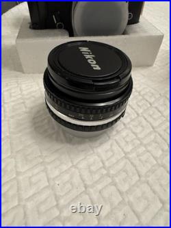 Vintage Nikon FG Black 35mm Film Camera With 50mm f1.8 Series-E Lens