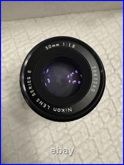 Vintage Nikon FG Black 35mm Film Camera With 50mm f1.8 Series-E Lens