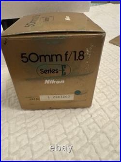 Vintage Nikon FG Black 35mm Film Camera With 50mm f1.8 Series-E Lens