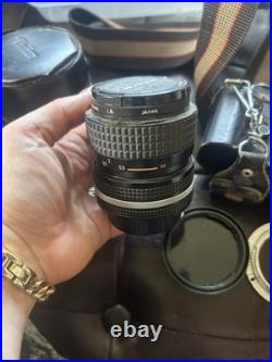 Vintage Nikon FG Camera With Lenses Untested