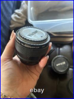 Vintage Nikon FG Camera With Lenses Untested