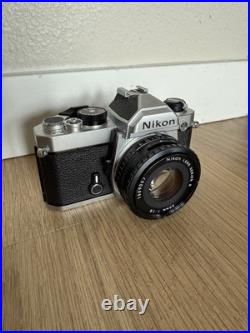 Vintage Nikon FM 35mm Camera (Very Clean) Nikkor-S 50mm Lens (Made In Japan)