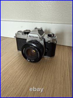 Vintage Nikon FM 35mm Camera (Very Clean) Nikkor-S 50mm Lens (Made In Japan)