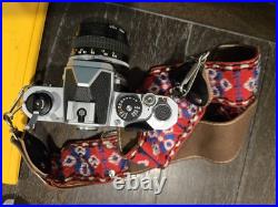 Vintage Nikon FM 35mm Film Camera with Nikkor 50mm f/1.8 Lens & Custom Strap C