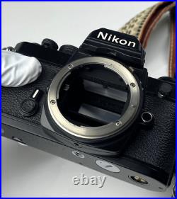 Vintage Nikon FM Black Film Camera with Nikon Nikkor Ai 50mm F2 Lens Japan Nice EG