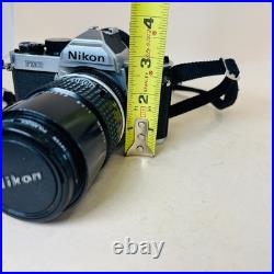 Vintage Nikon FM2 Film Camera W 135mm Lens Untested