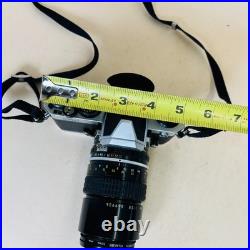 Vintage Nikon FM2 Film Camera W 135mm Lens Untested