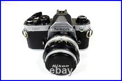 Vintage Nikon FM2 Silver 35mm SLR Film Camera Nikkor-S 50mm f1.4 Lens 4 Restorat