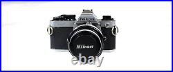 Vintage Nikon FM2 Silver 35mm SLR Film Camera Nikkor-S 50mm f1.4 Lens 4 Restorat