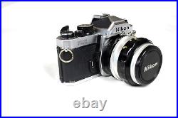 Vintage Nikon FM2 Silver 35mm SLR Film Camera Nikkor-S 50mm f1.4 Lens 4 Restorat