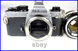 Vintage Nikon FM2 Silver 35mm SLR Film Camera Nikkor-S 50mm f1.4 Lens 4 Restorat