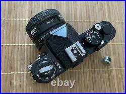 Vintage Nikon FM3a 35mm Film SLR Camera Body Black With 35mm AF Nikkor Lens