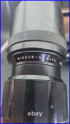 Vintage Nikon N2000 Film Camera with 5 Lens 55mm, 135mm, 300mm 80-200mm Nikkor