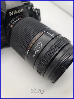 Vintage Nikon N2020 35mm SLR Camera With AF Nikkor 35-135mm Lens Works