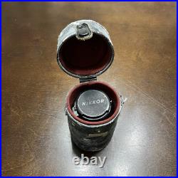 Vintage Nikon Nikkor-P Auto 105mm f/2.5 Lens For Camera With Case Made In Japan