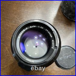 Vintage Nikon Nikkor-P Auto 105mm f/2.5 Lens For Camera With Case Made In Japan