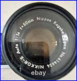 Vintage Nikon Nikkormat FT 50mm SLR Camera 3574626 114 Kogaku JAPAN Lens+Filter